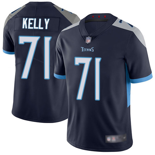 Tennessee Titans Limited Navy Blue Men Dennis Kelly Home Jersey NFL Football #71 Vapor Untouchable->tennessee titans->NFL Jersey